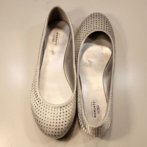 UNFORGETTABLE MOMENTS WOMEN"S BALLET FLATS WITH  RHINESTONES EMBELLISHMENTS - Picture 6 of 12